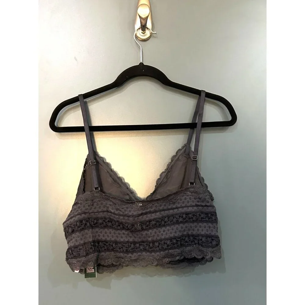 NWT Women's Bubble Lace Cropped Cami - Wild Fable Steel Gray XL - Picture 5 of 5